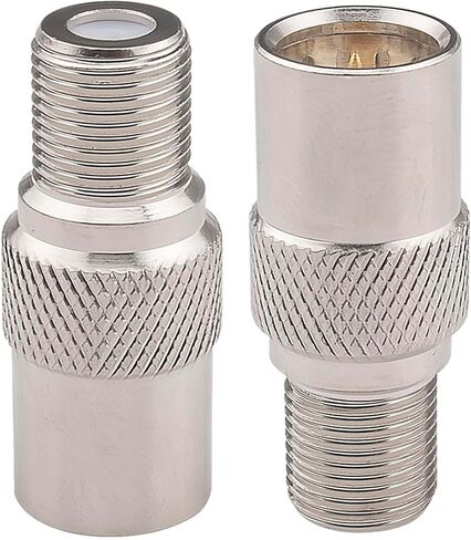 RG6 Coax Quick Connector Quick Push On Male to F Female Adapter,2 Pack in Saudi Arabia