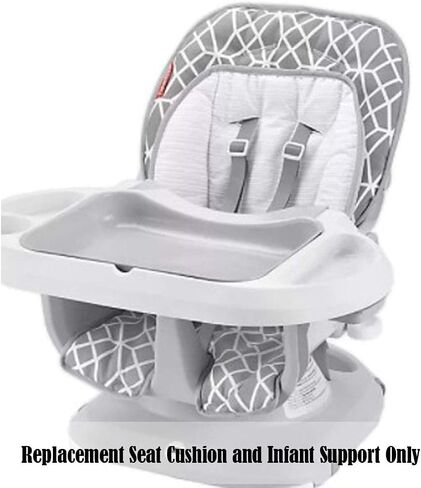 Replacement Pad for Fisher-Price Space-Saver Highchair - GDK24 ~ Deluxe Model ~ Gray Gemstone Print ~ Replacement Seat Cushion and Infant Support in Saudi Arabia