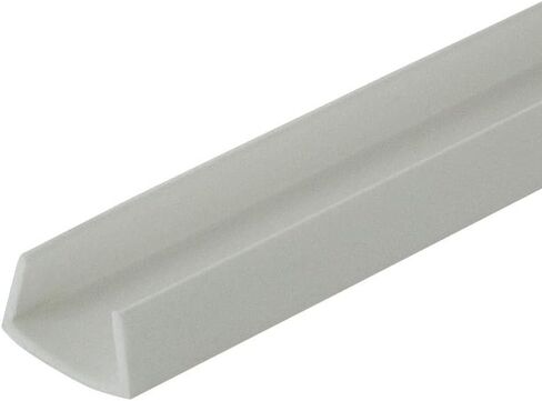 Outwater Plastics Black 1/2" Styrene Plastic U-Channel/C-Channel 36 Inch Lengths (Pack of 4) in Saudi Arabia