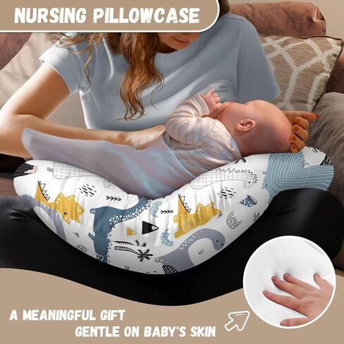 Axolotl Strawberry Nursing Pillow Cover for Breastfeeding Pillow Nursing Pillow Slipcovers, Snug Fits Pillow, Perfect Newborn Choice for Mom or Baby Quick Dry in Saudi Arabia