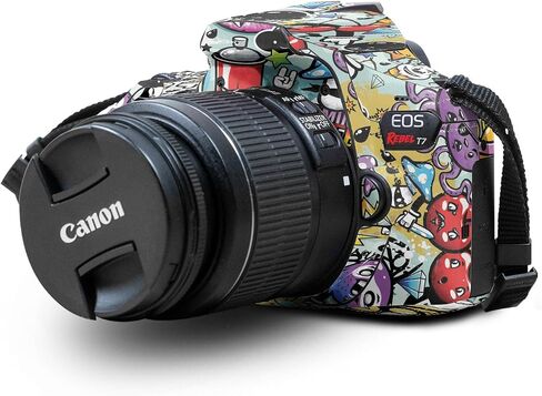 غلاف متوافق مع كاميرا Canon EOS Rebel T7 - ​​Oddballs - غطاء لاصق واقٍ من الفينيل الفاخر 3M - سهل الاستخدام | صُنع في الولايات المتحدة الأمريكية بواسطة MightySkins in Kuwait