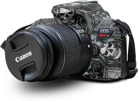 غلاف متوافق مع كاميرا Canon EOS Rebel T7 - ​​Oddballs - غطاء لاصق واقٍ من الفينيل الفاخر 3M - سهل الاستخدام | صُنع في الولايات المتحدة الأمريكية بواسطة MightySkins in Kuwait