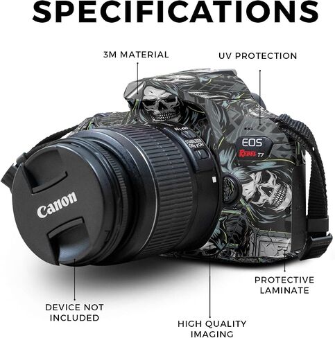 غلاف متوافق مع كاميرا Canon EOS Rebel T7 - ​​Oddballs - غطاء لاصق واقٍ من الفينيل الفاخر 3M - سهل الاستخدام | صُنع في الولايات المتحدة الأمريكية بواسطة MightySkins in Kuwait