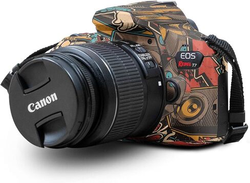 غلاف متوافق مع كاميرا Canon EOS Rebel T7 - ​​Oddballs - غطاء لاصق واقٍ من الفينيل الفاخر 3M - سهل الاستخدام | صُنع في الولايات المتحدة الأمريكية بواسطة MightySkins in Kuwait