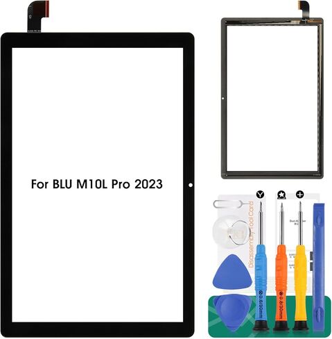 for BLU M10L Pro 2023 Screen Replacement M0215UU 10.1" for BLU M10L Pro Digitizer Repair for BLU M10L Pro Tablet Screen Replacement Black (No LCD Display) in Saudi Arabia