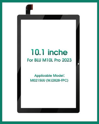 for BLU M10L Pro 2023 Screen Replacement M0215UU 10.1" for BLU M10L Pro Digitizer Repair for BLU M10L Pro Tablet Screen Replacement Black (No LCD Display) in Saudi Arabia