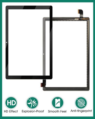 for BLU M10L Pro 2023 Screen Replacement M0215UU 10.1" for BLU M10L Pro Digitizer Repair for BLU M10L Pro Tablet Screen Replacement Black (No LCD Display) in Saudi Arabia
