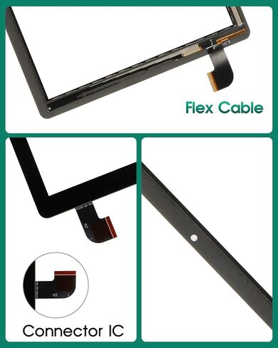 for BLU M10L Pro 2023 Screen Replacement M0215UU 10.1" for BLU M10L Pro Digitizer Repair for BLU M10L Pro Tablet Screen Replacement Black (No LCD Display) in Saudi Arabia