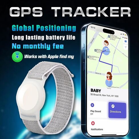 GPS Tracker for Kids, Teen, Special Needs, Elderly - Real-Time Mini Locator Watch Band - No Monthly Fee - Hidden Tracking Device for iOS, White, A12123 in Saudi Arabia