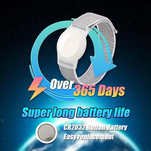 GPS Tracker for Kids, Teen, Special Needs, Elderly - Real-Time Mini Locator Watch Band - No Monthly Fee - Hidden Tracking Device for iOS, White, A12123 in Saudi Arabia