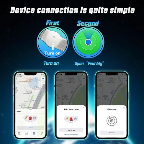 GPS Tracker for Kids, Teen, Special Needs, Elderly - Real-Time Mini Locator Watch Band - No Monthly Fee - Hidden Tracking Device for iOS, White, A12123 in Saudi Arabia