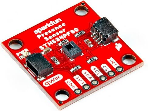 جهاز استشعار الحركة والوجود البشري SparkFun - STHS34PF80 (Qwiic) أبعاد لوحة الاختراق: 1 بوصة × 1 بوصة in Saudi Arabia