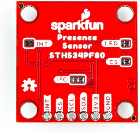 جهاز استشعار الحركة والوجود البشري SparkFun - STHS34PF80 (Qwiic) أبعاد لوحة الاختراق: 1 بوصة × 1 بوصة in Saudi Arabia