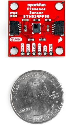 جهاز استشعار الحركة والوجود البشري SparkFun - STHS34PF80 (Qwiic) أبعاد لوحة الاختراق: 1 بوصة × 1 بوصة in Saudi Arabia