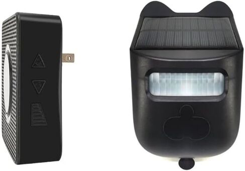 SOLO WiFi طويل المدى إنذار لاسلكي للممر، مستشعر حركة مقاوم للطقس، جهاز استقبال يعمل بالطاقة الشمسية وجهاز استقبال الرنين، مراقبة وحماية الممتلكات الخارجية والداخلية، تنبيه دخول الأعمال in Kuwait