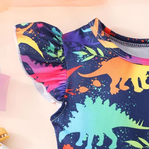 Toddler Girls Ruffle Dress Baby Girl Heart Dress Floral Summer Dress Cartoon Cotton Sleeveless Casual Dressy 1-8T in Saudi Arabia