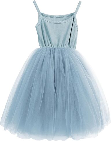 Baby Girls Tutu Dress Sleeveless Infant Toddler Princess Party Tulle Sundress in Saudi Arabia