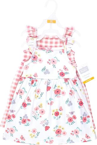 Hudson Baby Baby Girls Cotton Dresses, Butterfly Floral, 18-24 Months in Kuwait