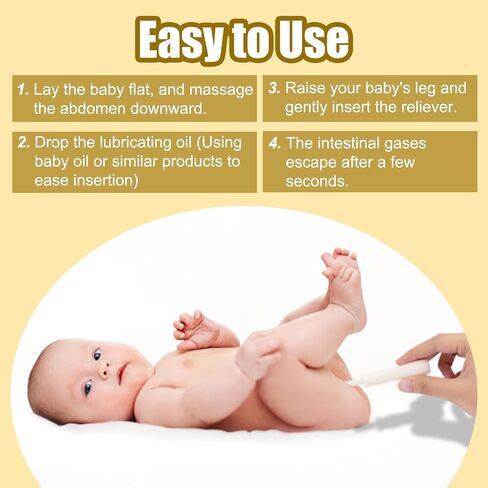 Gas and Colic Reliever for Babies, 20 Counts Baby Gas Colic Passer, Natural Solution for Baby Colic and Gas Relief, Effective Instant Constipation Relief for Babies in Saudi Arabia