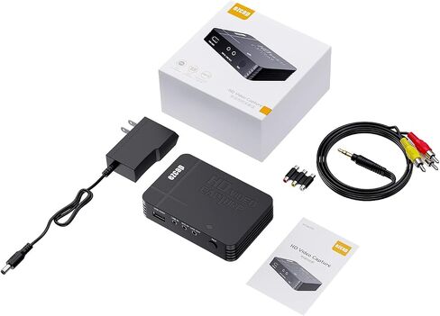 Ezcap288 1080P Game Capture Card via HDMI/AV Input, Support Mic-in, Compatible with Nintendo Switch PS4 and PS3, Xbox one, N64, VHS or Camcorder in Saudi Arabia