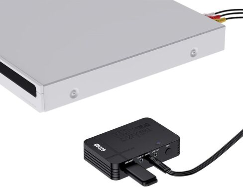 Ezcap288 1080P Game Capture Card via HDMI/AV Input, Support Mic-in, Compatible with Nintendo Switch PS4 and PS3, Xbox one, N64, VHS or Camcorder in Saudi Arabia