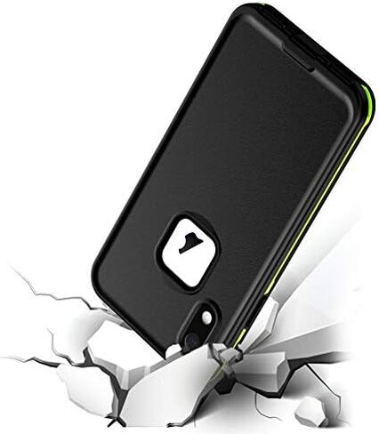 for iPhone XR Waterproof Case,Retail Packaging,Rugged Heavy Duty Wireless Charging Full Body Protective with Built-in Screen Protector Clear Case for iPhone XR Case 2018 (Black) in Saudi Arabia