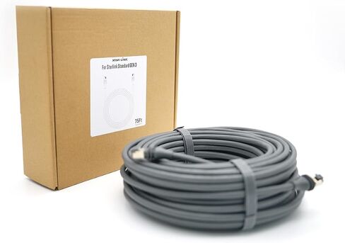 كابل XTAR Starlink Gen 3، كابل Starlink Gen 3 بطول 75 قدم، كابل بديل قياسي V3 مقاوم للماء، كابل Starlink Ethernet Gen 3 (75FT/22.9M) in Kuwait