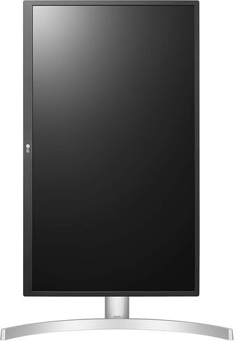 شاشة كمبيوتر LG 27UL550-W مقاس 27 بوصة بدقة 4K UHD (3840 × 2160) فائقة الدقة، IPS، AMD FreeSync، حامل قابل للتعديل للإمالة/الارتفاع/المحور، HDR10، HDMI، منفذ DisplayPort، مثبت أسود، أبيض in Kuwait