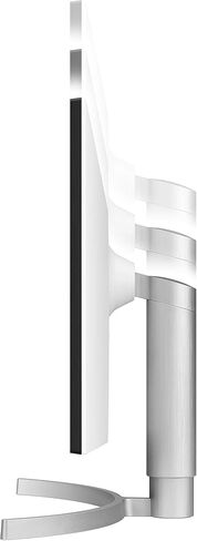 شاشة كمبيوتر LG 27UL550-W مقاس 27 بوصة بدقة 4K UHD (3840 × 2160) فائقة الدقة، IPS، AMD FreeSync، حامل قابل للتعديل للإمالة/الارتفاع/المحور، HDR10، HDMI، منفذ DisplayPort، مثبت أسود، أبيض in Kuwait