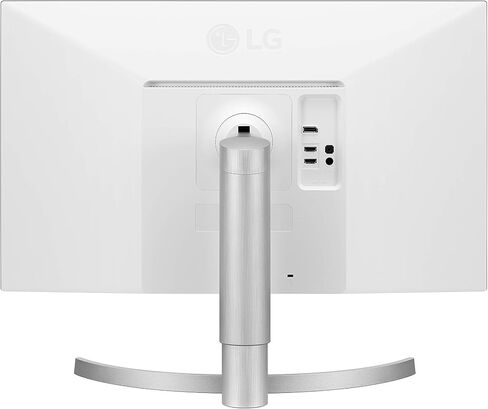 شاشة كمبيوتر LG 27UL550-W مقاس 27 بوصة بدقة 4K UHD (3840 × 2160) فائقة الدقة، IPS، AMD FreeSync، حامل قابل للتعديل للإمالة/الارتفاع/المحور، HDR10، HDMI، منفذ DisplayPort، مثبت أسود، أبيض in Kuwait
