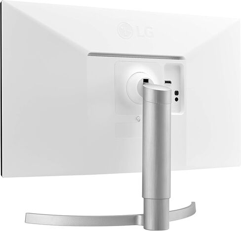 شاشة كمبيوتر LG 27UL550-W مقاس 27 بوصة بدقة 4K UHD (3840 × 2160) فائقة الدقة، IPS، AMD FreeSync، حامل قابل للتعديل للإمالة/الارتفاع/المحور، HDR10، HDMI، منفذ DisplayPort، مثبت أسود، أبيض in Kuwait