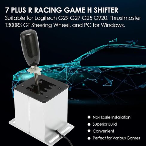 USB Shifter, 8 speed shifting Shifter for Logitech G29 G27 G25 G920 and T300RS GT Steering Wheel, USB Simulator Suitable for DiRT 2.0 4 WRC EST LFS in Saudi Arabia