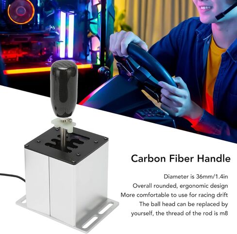 USB Shifter, 8 speed shifting Shifter for Logitech G29 G27 G25 G920 and T300RS GT Steering Wheel, USB Simulator Suitable for DiRT 2.0 4 WRC EST LFS in Saudi Arabia
