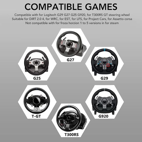 USB Shifter, 8 speed shifting Shifter for Logitech G29 G27 G25 G920 and T300RS GT Steering Wheel, USB Simulator Suitable for DiRT 2.0 4 WRC EST LFS in Saudi Arabia