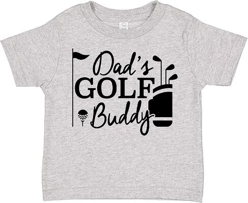 تي شيرت Inktastic Dad's Golf Buddy للأطفال الصغار in Kuwait