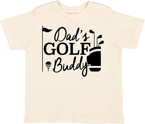 تي شيرت Inktastic Dad's Golf Buddy للأطفال الصغار in Kuwait