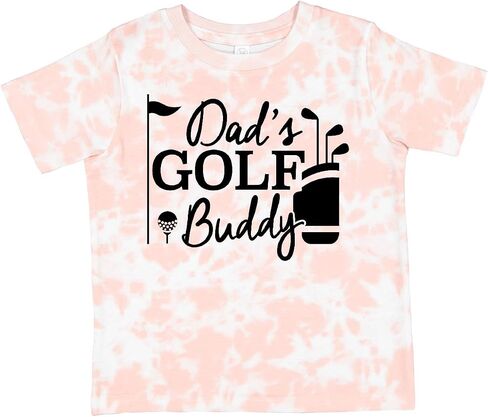 تي شيرت Inktastic Dad's Golf Buddy للأطفال الصغار in Kuwait