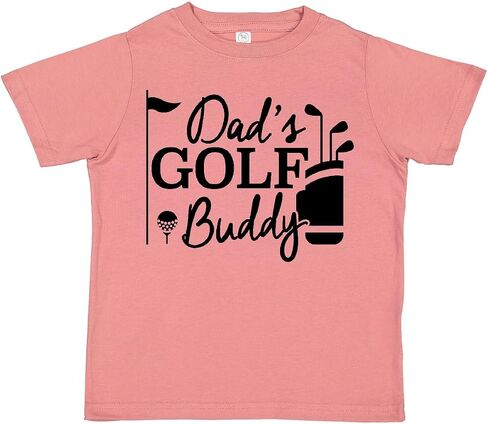 تي شيرت Inktastic Dad's Golf Buddy للأطفال الصغار in Kuwait