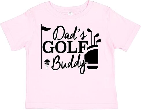 تي شيرت Inktastic Dad's Golf Buddy للأطفال الصغار in Kuwait