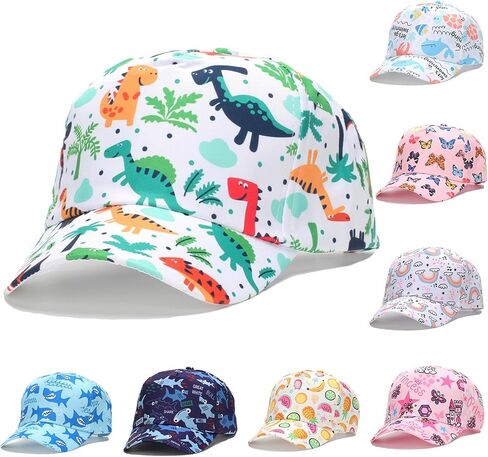 Baby Baseball Cap Baby Cap Sun hat Print Cartoon hat Kids Sun Hats for Adjustable Size for 3-7T in Saudi Arabia
