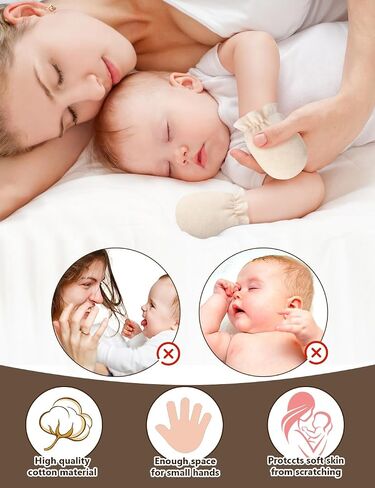 Cute Baby Mittens Newborn, No Scratch Baby Boy Mittens, Baby Girl Hat Gloves for Toddlers, Infant, Newborn in Saudi Arabia