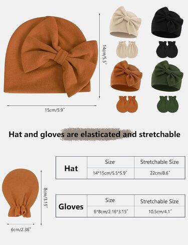 Cute Baby Mittens Newborn, No Scratch Baby Boy Mittens, Baby Girl Hat Gloves for Toddlers, Infant, Newborn in Saudi Arabia