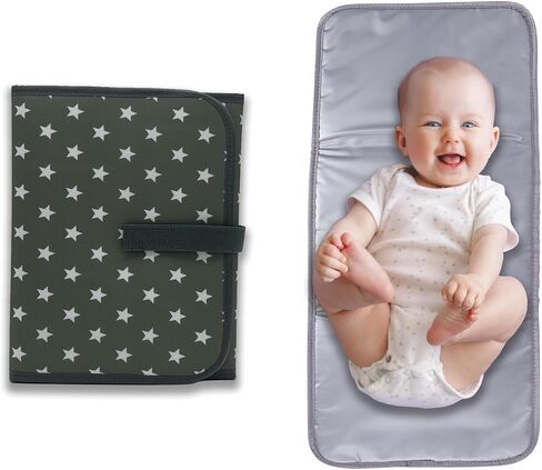 Portable Changing Pad, Portable Diaper Changing Pad for Newborn in 0-12 Months, Waterproof Changing Mat, Foldable Changing Pad Liner That Newborn Essentials Must Haves, Travel Baby Changing Mat in Saudi Arabia