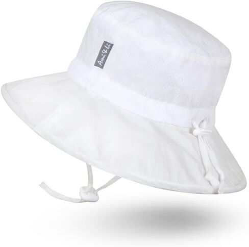 Ami&Li tots Baby Sun Hat سوبر خفيفة الوزن سامسونج الطفل قابل للتعديل Sunhat طفل UPF 50 + قبعة دلو واقية من الشمس in Kuwait