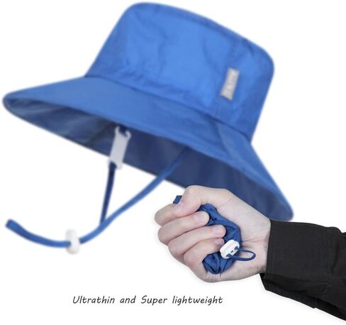 Ami&Li tots Baby Sun Hat سوبر خفيفة الوزن سامسونج الطفل قابل للتعديل Sunhat طفل UPF 50 + قبعة دلو واقية من الشمس in Kuwait