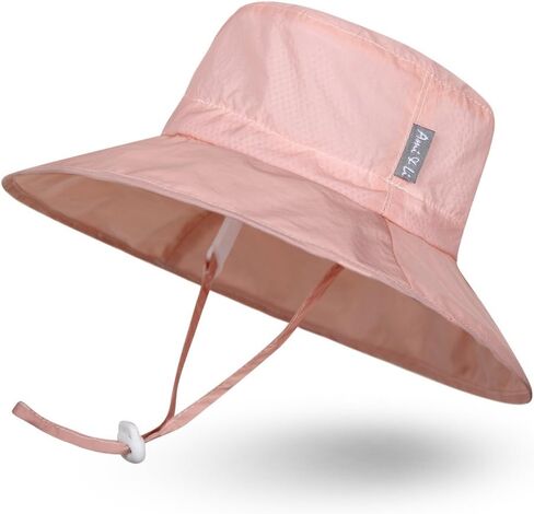 Ami&Li tots Baby Sun Hat سوبر خفيفة الوزن سامسونج الطفل قابل للتعديل Sunhat طفل UPF 50 + قبعة دلو واقية من الشمس in Saudi Arabia