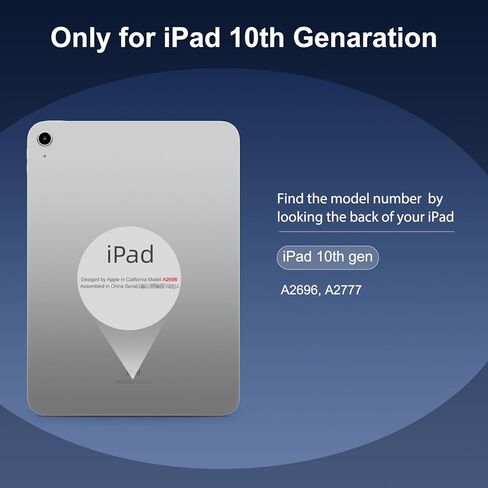 واقي شاشة SPARIN لجهاز iPad الجيل العاشر 10.9 بوصة 2022، واقي شاشة من الزجاج المقوى المضاد للضوء الأزرق ومضاد للوهج للضوء الأحمر لجهاز iPad 10 مقاس 10.9 بوصة، شفاف عالي الدقة وصديق للحافظة in Kuwait
