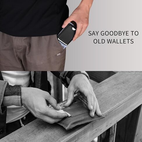Magnetic Wallet Card Holder Compatible with MagSafe,iPhone Wallet with Adjustable Stand for iPhone 15/14/13/12 Series,Not for iPhone 13/12 Mini,3 Card Holder, Vegan Leather (Black) in Saudi Arabia