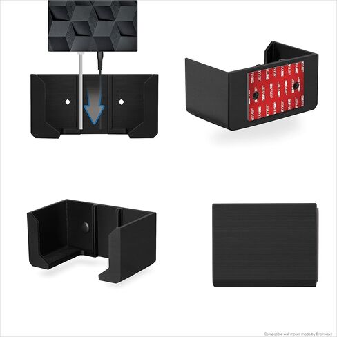 Screwless Wall Mount for Netgear Nighthawk MK62 Router, Strong VHB Adhesive, Easy to Install Holder, Reduce Interference & Increase Range, Stick On & Screw-in Mounting by Brainwavz in Saudi Arabia