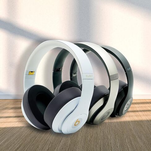 Upgraded Replacement Ear Pads for Beats Studio 3, GVOEARS Cooling Gel Headphones Covers for Studio 2 Studio 3 Wired Wireless Over Ear Earpad Cushions with Noise Cancelling Memory Foam (Dark Grey) in Saudi Arabia